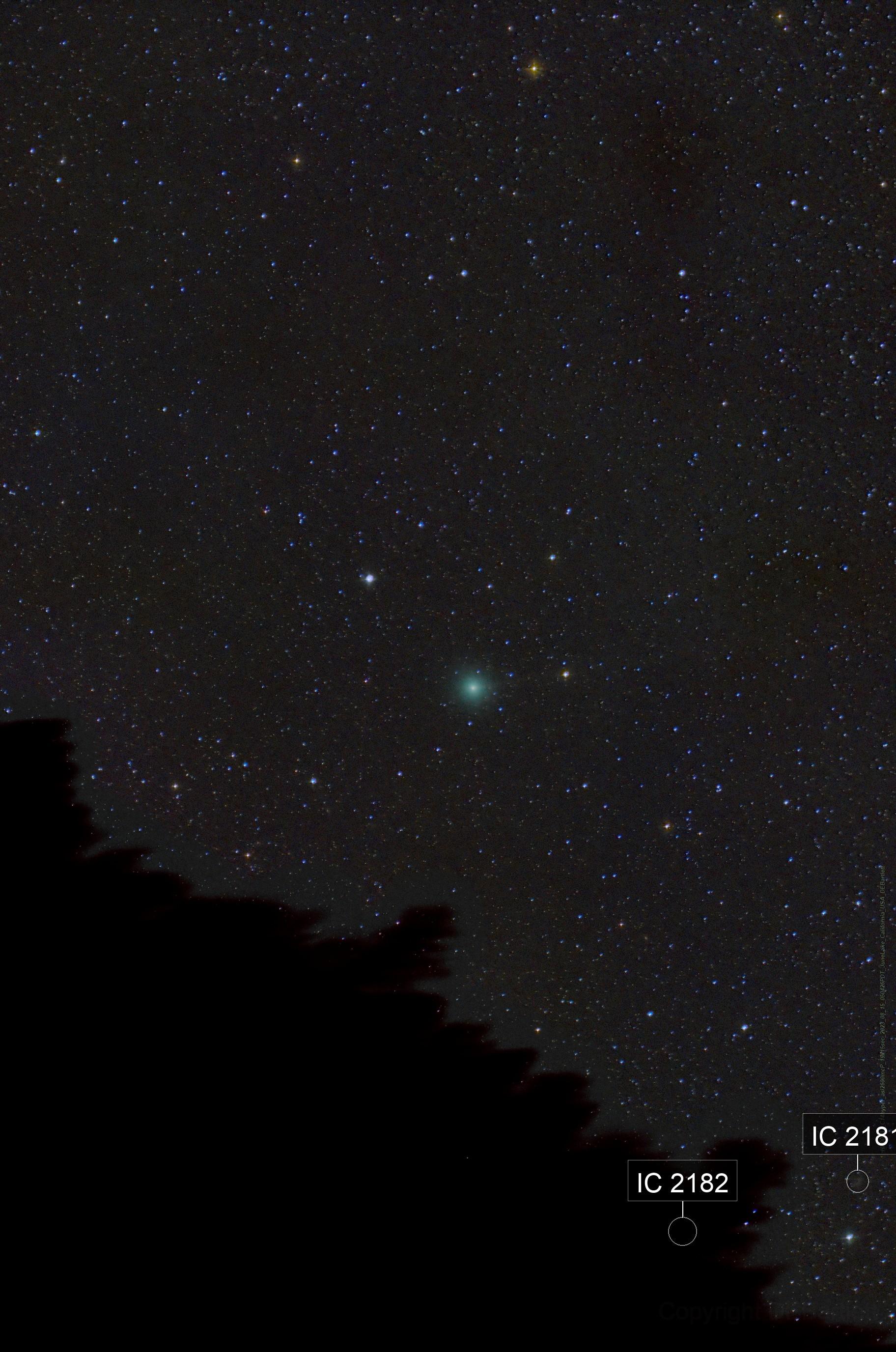 Komeet C/2023 P1 (Nishimura) - Foto Dan Bartlett