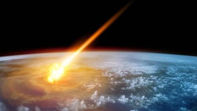 Artistieke impressie van een komeet welke op een (exo)planeet inslaat